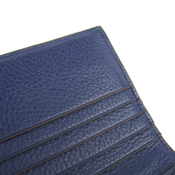 High Quality Hermes Kelly Long Clutch Bag Dark Blue H009 Replica